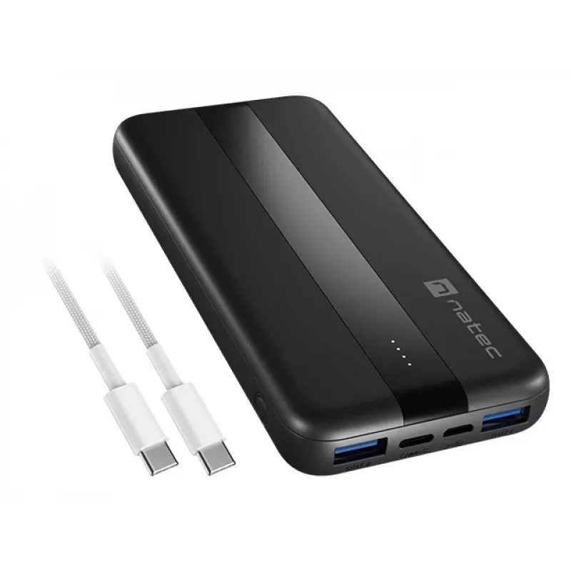 NATEC TREVI SLIM Q V2 10000 mAh juoda
