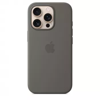 Apple iPhone 16 Pro Silikoninis Dėklas su MagSafe - Pilka Akmens Spalva