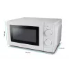 Solo mikrobangų krosnelė ESPERANZA ESTOFADO – 700 W, 20 L, 5 galios lygiai, 24,5 cm sukamas padėklas, balta