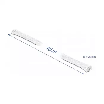 Pintas kabelių movimas DeLOCK 20806 10 m x 25 mm baltas