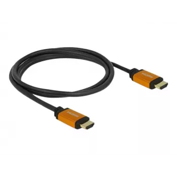 HDMI kabelis DeLOCK 85728 1,5 m A tipo juodas auksinis