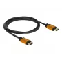 HDMI kabelis DeLOCK 85728 1,5 m A tipo juodas auksinis