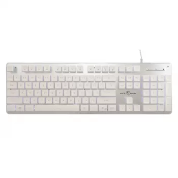 Mechaninė žaidimų klaviatūra White Shark TACHI-W-US – kompaktiškas TACHI White išdėstymas