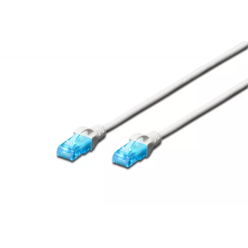 CAT 5e U-UTP patch kabelis 0,5 m baltas