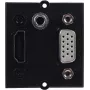 Bachmann 917.226 - 0,2 m - HDMI - VGA - Jack 3,5 mm - vyriškas - moteriškas - juodas