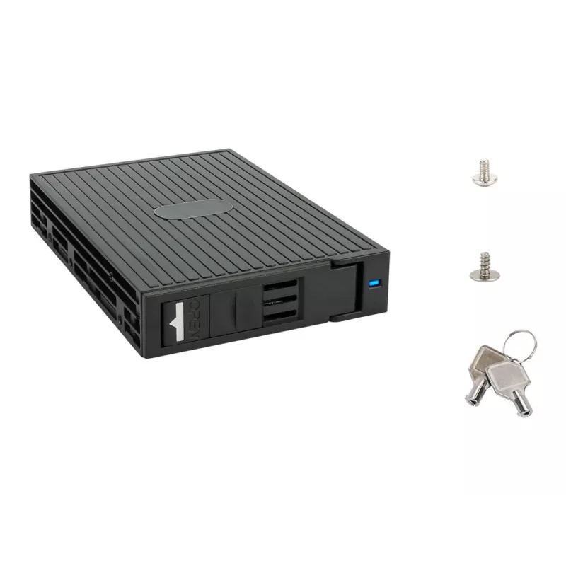 Fantec MR-25 keičiamas diskų rėmelis 2,5" SATA/SAS HDD/SSD diskui 3,5" angoje, 7–15 mm, juodas