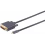 DVI-D USB Type-C laidas ShiverPeaks BS10-58025 1m