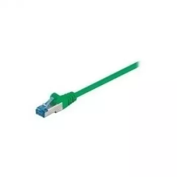 Wentronic Goobay CAT 6a Patch laidas, S/FTP (PiMF), žalias, 1 m - LSZH halogenų neturintis, varinis (93681)