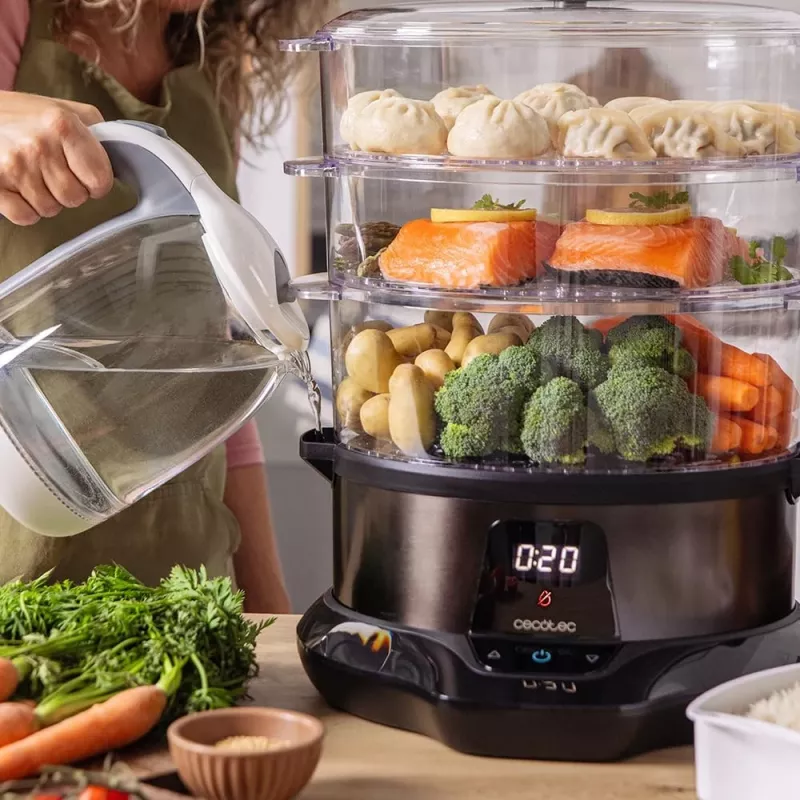 Garinis maisto garintuvas Cecotec Vapovita 3000 Pro | 1000 W | 3 krepšeliai