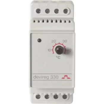 DEVI devireg 330 Elektrinis termostatas 15-45°C 16A 230VAC 1-polis 2TE 140F1072