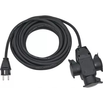 Prailginimo laidas Brennenstuhl 1167810301 10m 3 AC lizdai Lauko Juodas
