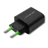Maitinimo adapteris Qoltec 51713, 18 W, USB Type-C, juodas