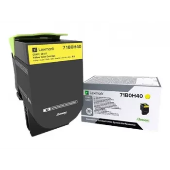 Toneras Lexmark 71B0H40 geltonas originalus didelės talpos 3000 puslapių