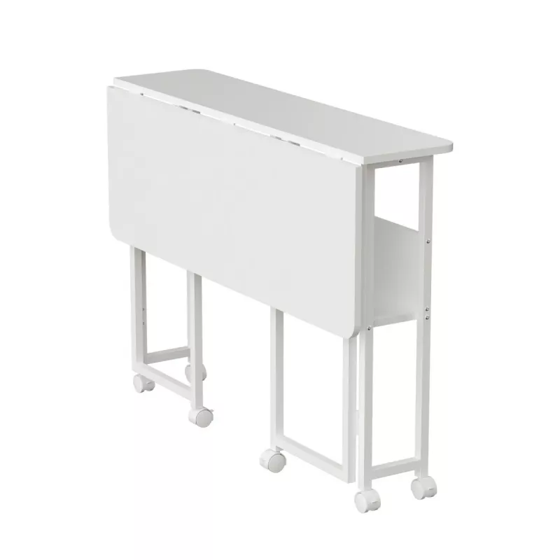 Maclean sulankstomas mobilus stalas baltas MC-126W 50kg