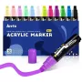 Akriliniai žymekliai Arrtx LC303274 – 12 spalvų, smailus antgalis menui ir rankdarbiams