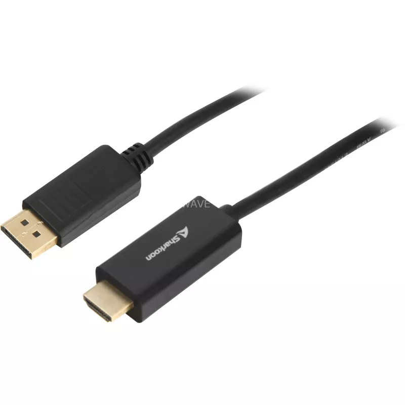 Sharkoon SHA DisplayPort 1.2 į HDMI 4K juodas 2,0 m AKTYVUS 4Kx2K 60 Hz