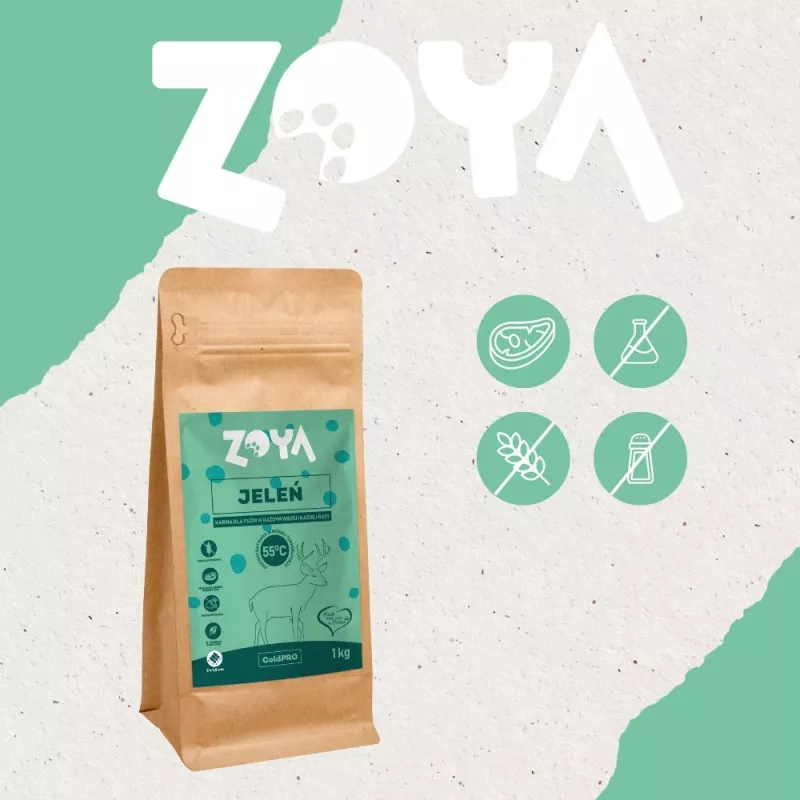 ZOYA ColdPRO Deer sausas šunų ėdalas su elniena - 1kg