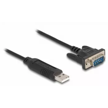 DeLOCK USB 2.0 į RS-232 adapteris 50 cm FTDI Juodas