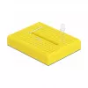 Breadboard DELOCK 18320 – plastikinė prototipų plokštė, geltona, 36×46×10 mm