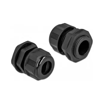 Kabelio įvadas DeLOCK 60385 Juodas Plastikas 2 vnt.