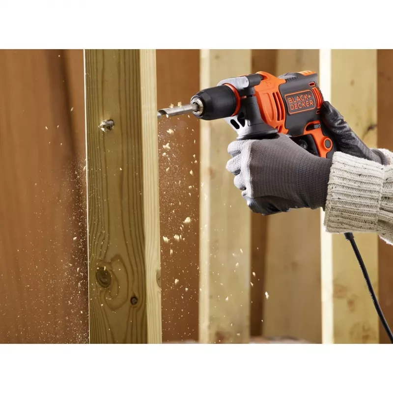 Plytinis grąžtas Black & Decker BEH710-QS 2800 RPM Juodas, Oranžinis