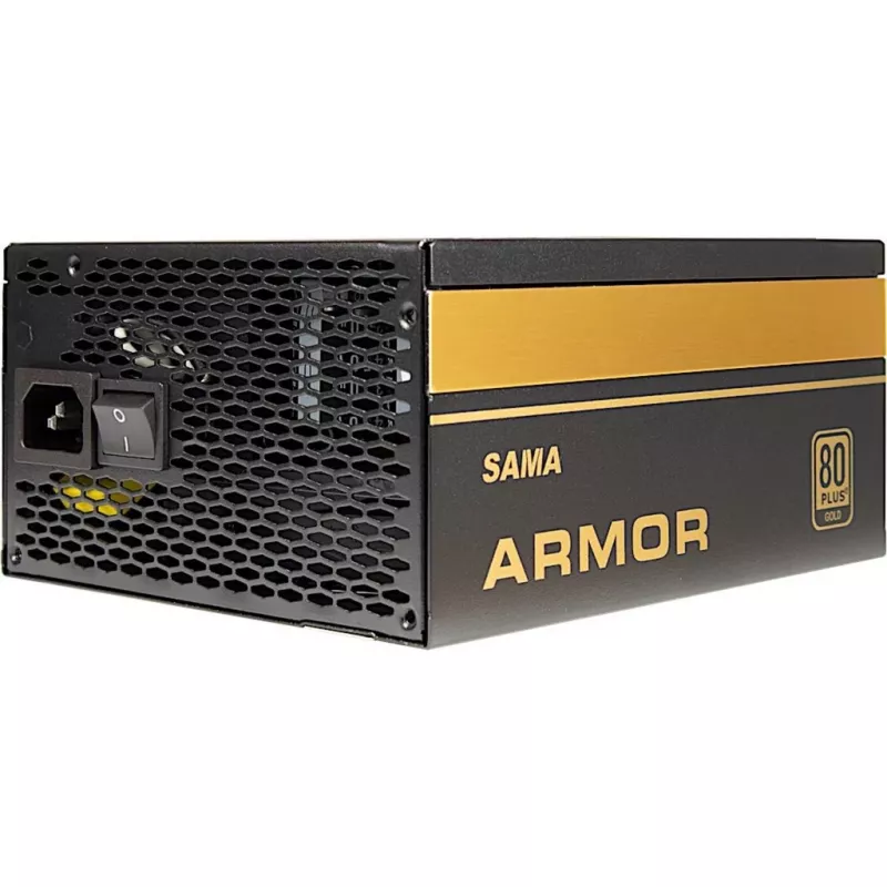 SAMA FTX-850-B ARMOR 850W, PC maitinimo blokas juodas, 4x PCIe, kabelių valdymas, 850 W