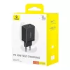 Baseus P10111404113-00 Cube USB-C / USB-A 30W tinklo įkroviklis Juodas