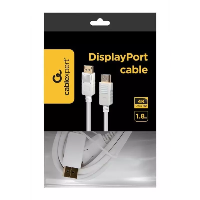 Gembird CC-DP2-6-W DisplayPort kabelis 1,8 m baltas