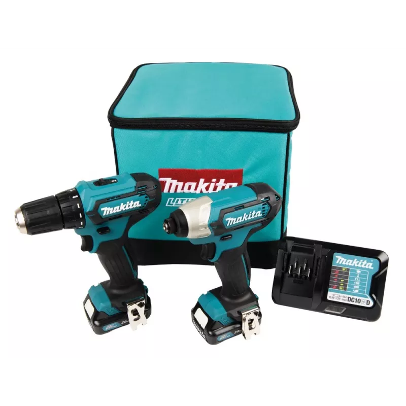 Makita CLX224A Įrankių dėžė su baterijomis 12V MAX; 2 x 2,0 Ah