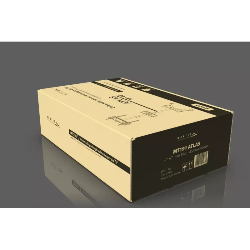 Mobilus TV stovas MONTIS MT191 ATLAS 26–60 colių ekranams, maks. 35 kg, VESA iki 400x400