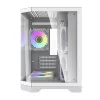 Korpusas Darflash FT350 su 5 aRGB ventiliatoriais (baltas)