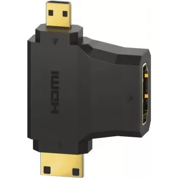 Hama 00305020 HDMI adapteris HDMI Type A (Standartinis) – HDMI Type C / HDMI Type D, juodas