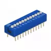 DIP jungiklis PCB DELOCK 66388, mėlynas plastikas, 10 vnt., 31,9×9,9×5,5 mm