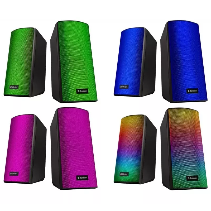 Garsiakalbiai PC Defender Spitfire 2.0 6W LED USB