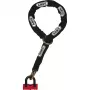 ABUS 59715 Dviračio spyna Juoda-Raudona 1200 mm Grandininė spyna (59715)