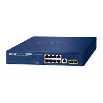 Valdomas jungiklis PLANET GS-4210-8UP2S 8 prievadų Gigabit Ethernet PoE