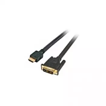 EFB-Elektronik HighSpeed HDMI+ - DVI laidas, HDMI A - DVI 24+1 Kišt.-Kišt. 1m, juodas