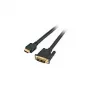 EFB-Elektronik HighSpeed HDMI+ - DVI laidas, HDMI A - DVI 24+1 Kišt.-Kišt. 1m, juodas