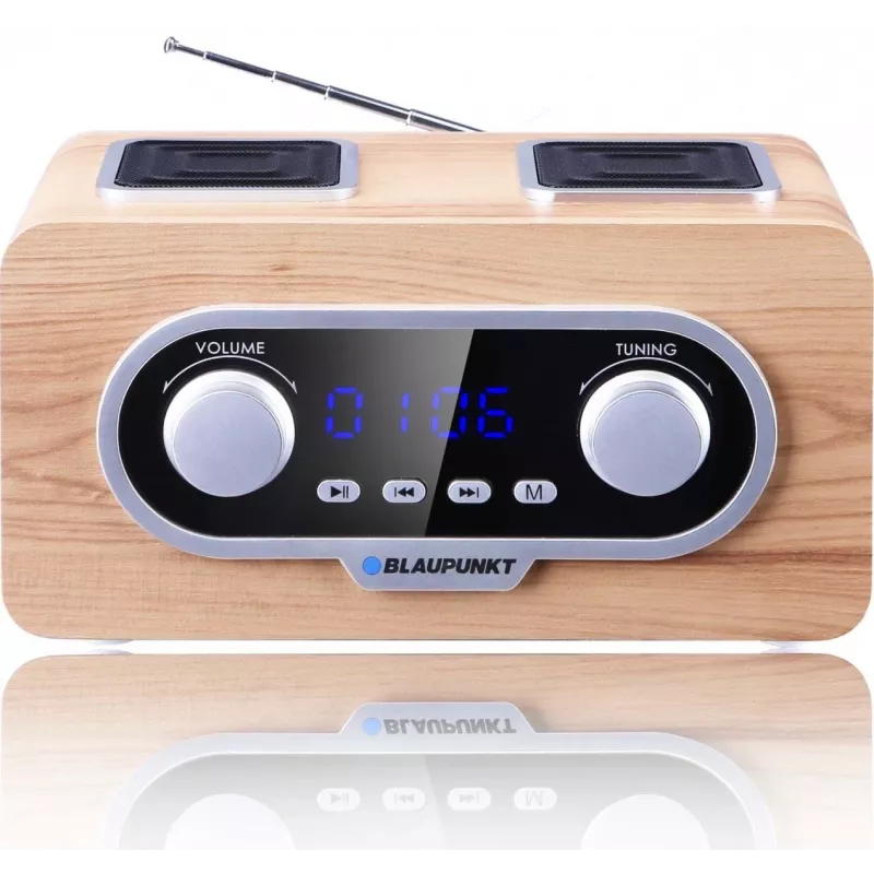 Blaupunkt PP5.2CR nešiojamas radijas su medžio imitacija
