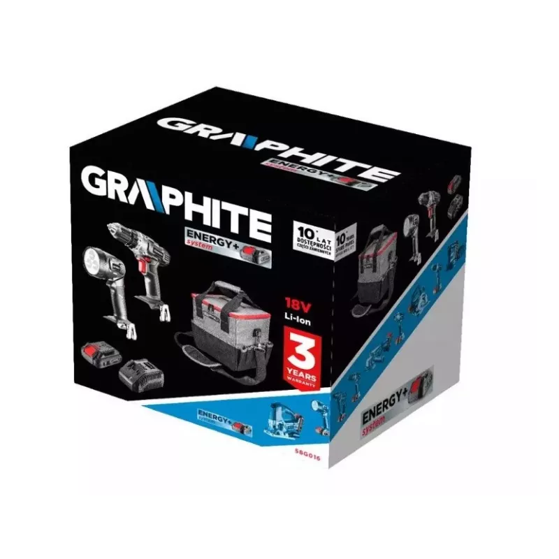GRINDINIO ĮRANKIŲ RINKINYS GRAPHITE 5 dalių 58G016