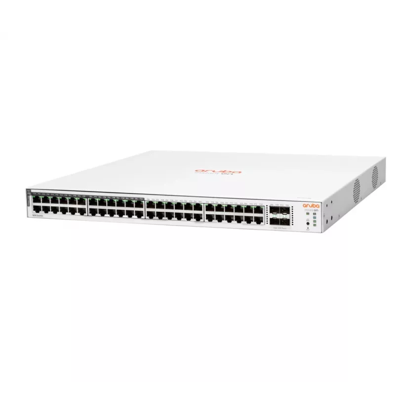 HPE Aruba Networking Aruba Instant On 1830 48G 24p PoE+ 4SFP 370W valdomas L2 Gigabit Ethernet jungiklis 1U