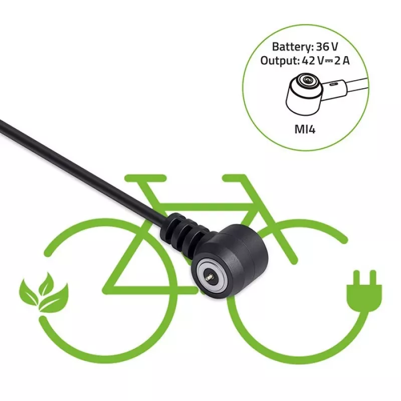 Kroviklis QOLTEC Mi4 Magnetinis TIP elektriniam dviračiui 36V/42V 2A
