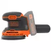 Black & Decker BDCROS18N-XJ nešiojamasis orbitinis šlifuoklis 12000 RPM juoda, oranžinė