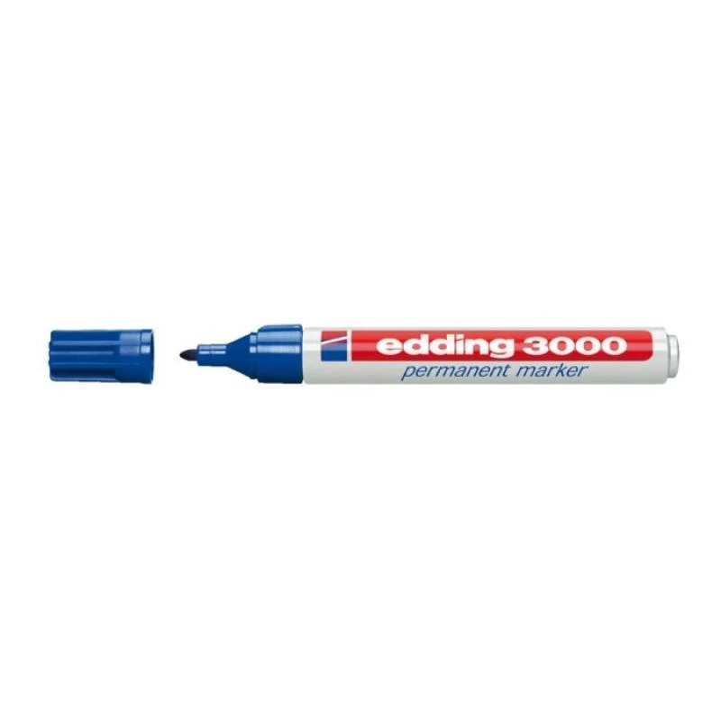 Permanentinis markeris Edding 3000 mėlynas 10 vnt.