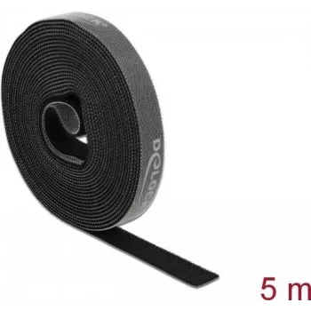 Lipnusis / Velcro laikiklis DeLOCK juosta rulone L 5 m x P 15 mm juoda