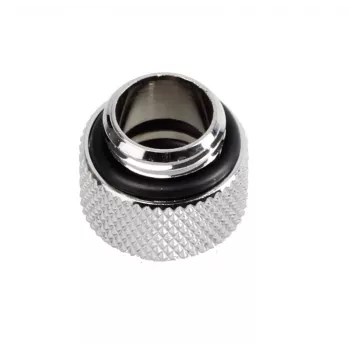 Bitspower Multi-Link Adapter Connector tiesinis G1/4 colio AG į 12 mm AD kietąjį vamzdelį – sidabrinis blizgus
