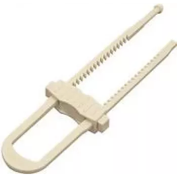 Vaikų spintelės stumdomoji spyna Olympia BS 805, balta, 6 vnt., 61×19×224 mm