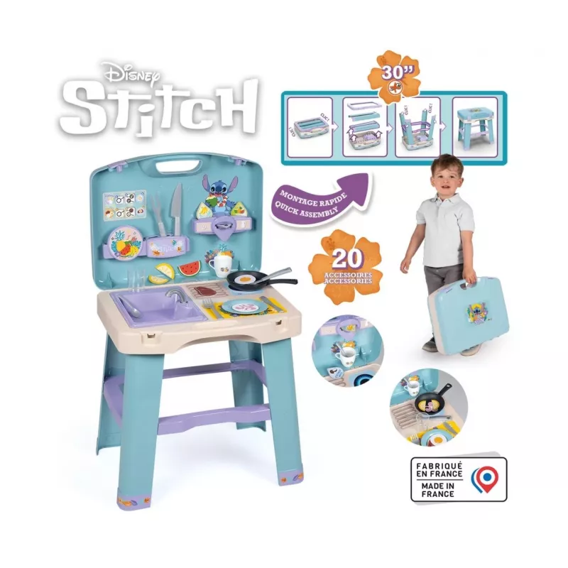 Virtuvės komplektas vaikams SMOBY Stitch Kitchen 7600311909 su aksesuarais