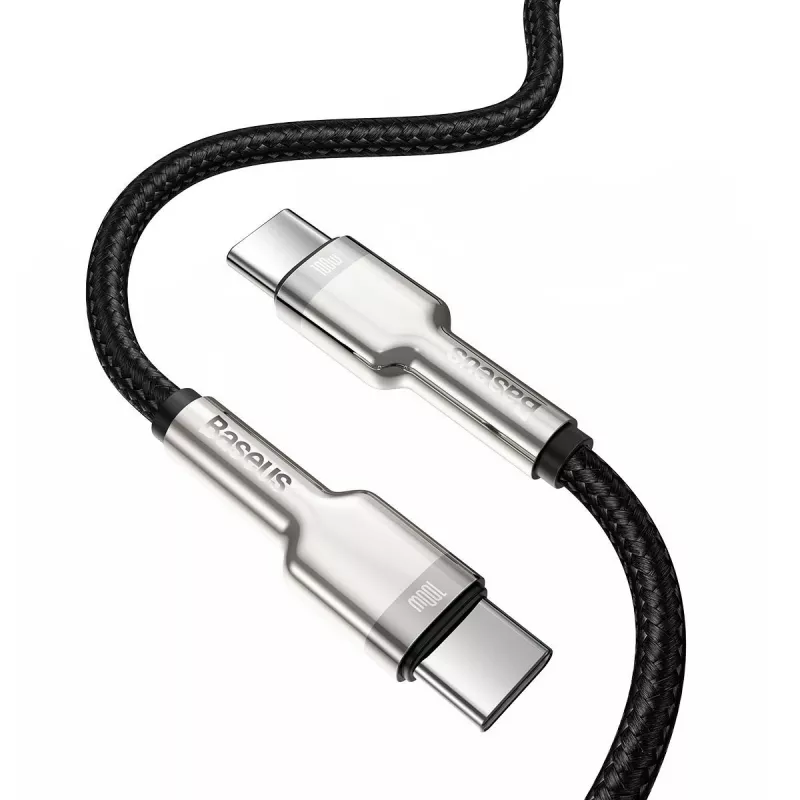 USB-C į USB-C laidas Baseus CATJK-C01, USB 3.2 Gen 1, 1 m, juodas