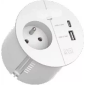 Maitinimo juosta Bachmann LOOP IN CHARGE 938.302 su 1x UTE kištukiniu lizdu ir 1x USB 22W